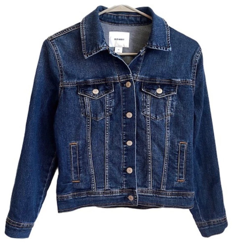 Old Navy Denim Jacket Dark Wash Size XS